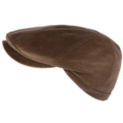 Casquette Cuir Marron tendance Gatsby HG Italie CASQUETTES Léon montane