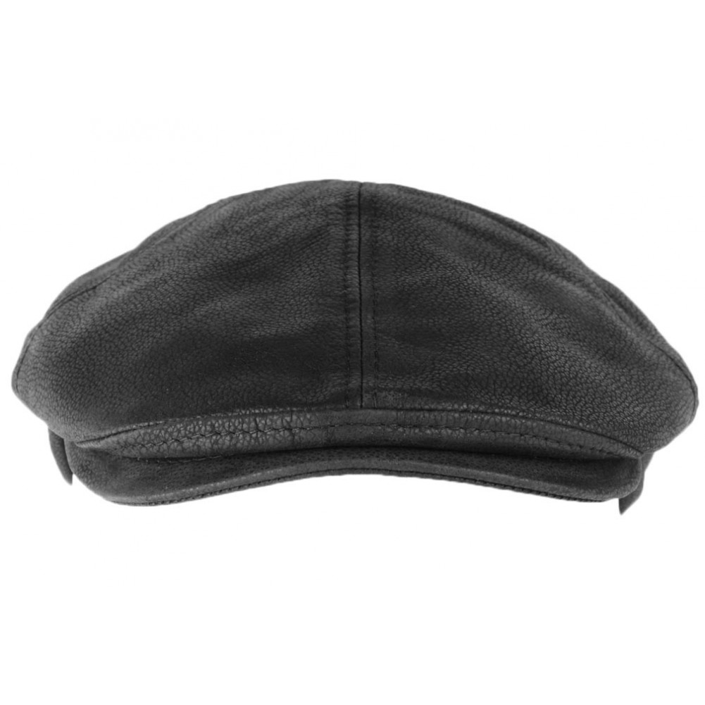 Casquette Cuir Noir tendance Gatsby HG Italie