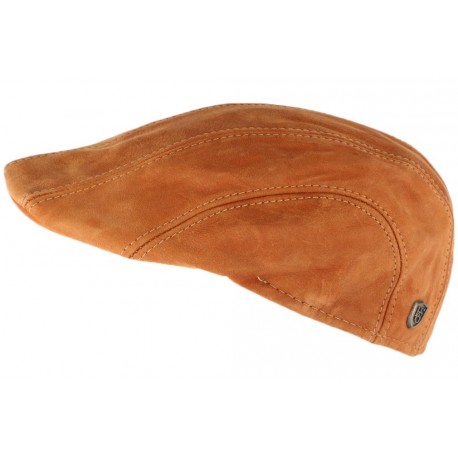 Casquette Cuir Marron Cognac Mukler HG Italie ANCIENNES COLLECTIONS divers