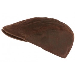 Casquette Coton Huile marron Wax Creation Francaise CASQUETTES Léon montane