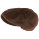 Casquette gavroche Coton Huile marron Creation Francaise CASQUETTES Léon montane