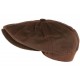 Casquette gavroche Coton Huile marron Creation Francaise CASQUETTES Léon montane