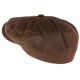 Casquette gavroche Coton Huile marron Creation Francaise CASQUETTES Léon montane