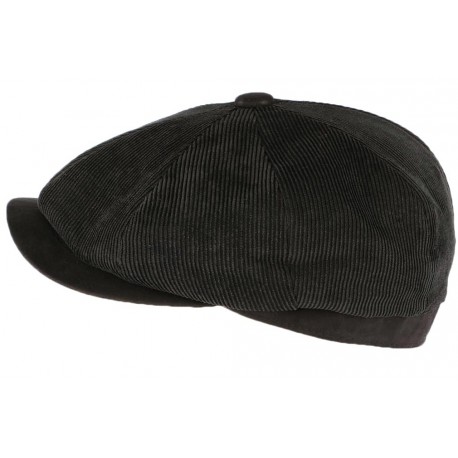 Casquette Gavroche Noire velours Sandvik Aussie Apparel CASQUETTES Aussie Apparel