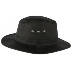 Chapeau Huilé noir traveler esprit Brousse Travys CHAPEAUX Nyls Création