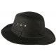 Chapeau Huilé noir traveler esprit Brousse Travys CHAPEAUX Nyls Création