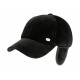 Casquette cache oreille noire velours Season CASQUETTES Léon montane