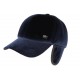 Casquette cache oreille bleu marine velours Season CASQUETTES Léon montane