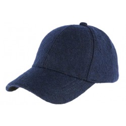 Casquette baseball laine bleu marine Brenne CASQUETTES Léon montane