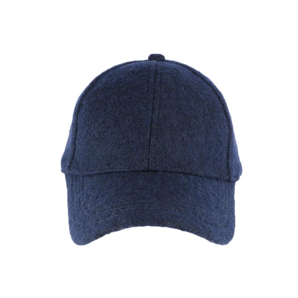 Casquette baseball laine noire, casquette homme hiver feutre livré 48h