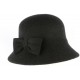 Chapeau Cloche Noir Femme en feutre Lolie ANCIENNES COLLECTIONS divers