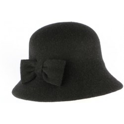 Chapeau Cloche Noir Femme en feutre Lolie ANCIENNES COLLECTIONS divers