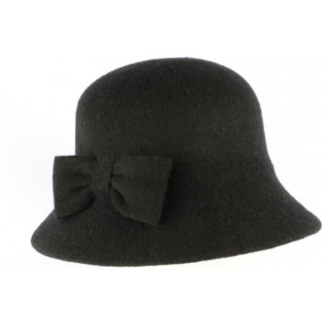 Chapeau Cloche Noir Femme en feutre Lolie ANCIENNES COLLECTIONS divers