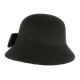 Chapeau Cloche Noir Femme en feutre Lolie ANCIENNES COLLECTIONS divers