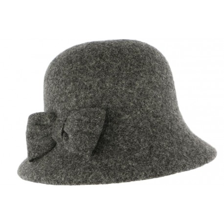 Chapeau Cloche Gris Femme en feutre Lolie ANCIENNES COLLECTIONS divers