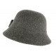 Chapeau Cloche Gris Femme en feutre Lolie ANCIENNES COLLECTIONS divers