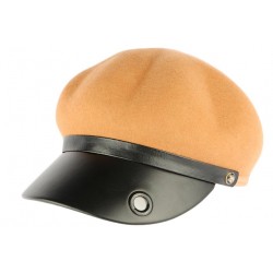 Casquette Femme Fashion Camel Visière Cuir Kenza CASQUETTES Léon montane