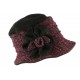 Toque chapeau laine femme noire rose Leana CHAPEAUX Léon montane
