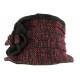 Toque chapeau laine femme noire rose Leana CHAPEAUX Léon montane