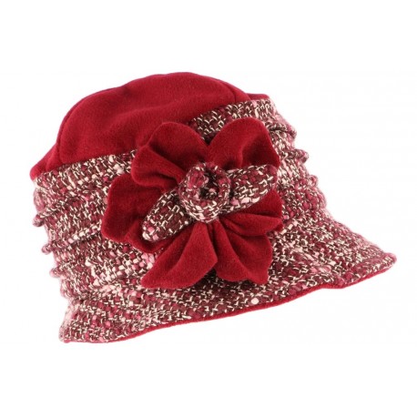 Toque chapeau laine femme rouge rose Leana CHAPEAUX Léon montane