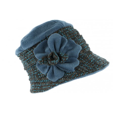 Toque chapeau laine femme bleu noir Leana CHAPEAUX Léon montane