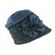 Toque chapeau laine femme bleu noir Leana CHAPEAUX Léon montane
