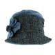 Toque chapeau laine femme bleu noir Leana CHAPEAUX Léon montane