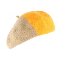 Beret Femme orange et marron tendance Mado BERETS Léon montane