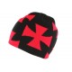 Bonnet croix de Malte rouge et noir Biker ANCIENNES COLLECTIONS divers