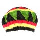 Bonnet Beret Rasta rouge jaune vert Bobley BONNETS Nyls Création