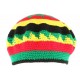 Bonnet Beret Rasta vert jaune rouge Bobmar BONNETS Nyls Création