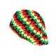 Beret Bonnet Rasta jaune vert rouge oversize Raygo BONNETS Nyls Création