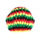 Beret Bonnet Rasta jaune vert rouge oversize Raygo BONNETS Nyls Création