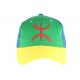 Casquette berbere drapeau bleu vert jaune amazigh CASQUETTES PAYS