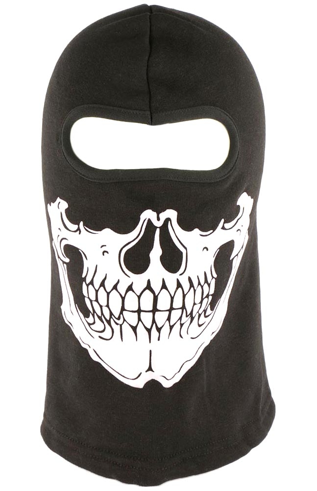 Cagoule machoire squelette cache cou squelette bandeau foulard cagoule noir moto