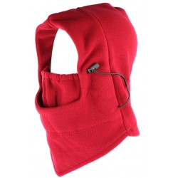 Cagoule Ski polaire rouge evolutive snood masque Skyway Cagoule Nyls Création