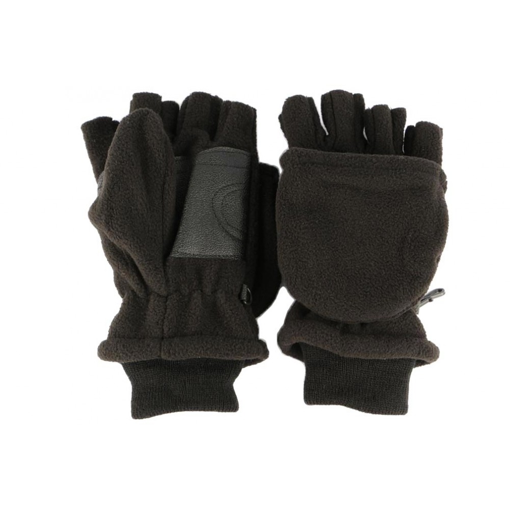 Gants Moufles Mitaines Noirs, gants transformables polaire livré 48h!
