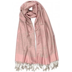 Echarpe Pashmina Mauve et Gris Jaipur par Leon Montane ACCESSOIRES Léon montane