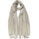 Echarpe Pashmina gris argent avec soie Patna ANCIENNES COLLECTIONS divers