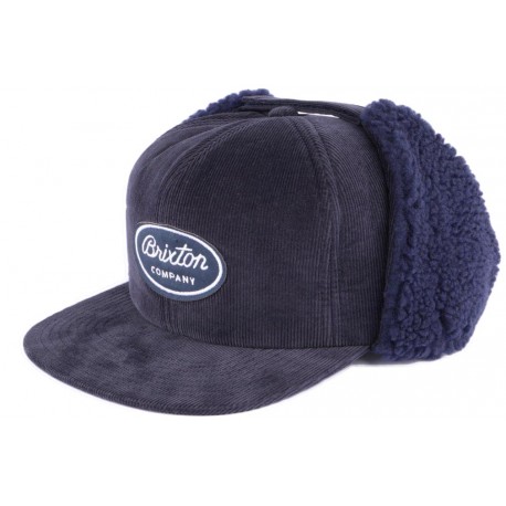 Casquette Brixton bleu Richfield cache oreilles fashion ANCIENNES COLLECTIONS divers