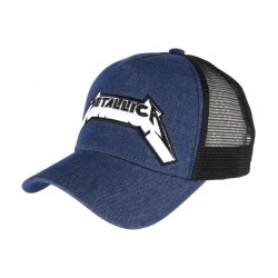 Casquette Metallica Von Dutch Bleu Jeans ANCIENNES COLLECTIONS divers