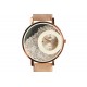 Montre femme doree et strass bracelet marron Precya Montre Michael John