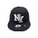 Casquette NY fitted Noir CASQUETTES Hip Hop Honour