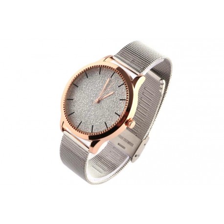 Montre femme doree paillettes argent bracelet milanais Mysia ANCIENNES COLLECTIONS divers