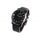 Montre Homme Noire Bracelet Cuir Tendance avec Dateur Myxtra ANCIENNES COLLECTIONS divers