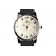 Montre Homme Noire et Blanche Bracelet Cuir avec Dateur Myxtra ANCIENNES COLLECTIONS divers