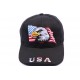 Casquette Aigle drapeau USA Noir CASQUETTES divers