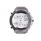 Grosse montre argent triple fuseau horaire Fyrkex Michael John Montre Michael John