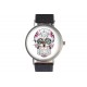 Montre bracelet paillettes noires avec tete de mort fashion Michael John ANCIENNES COLLECTIONS divers