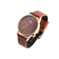 Bracelet montre marron homme tendance Laika Michael John Montre Michael John